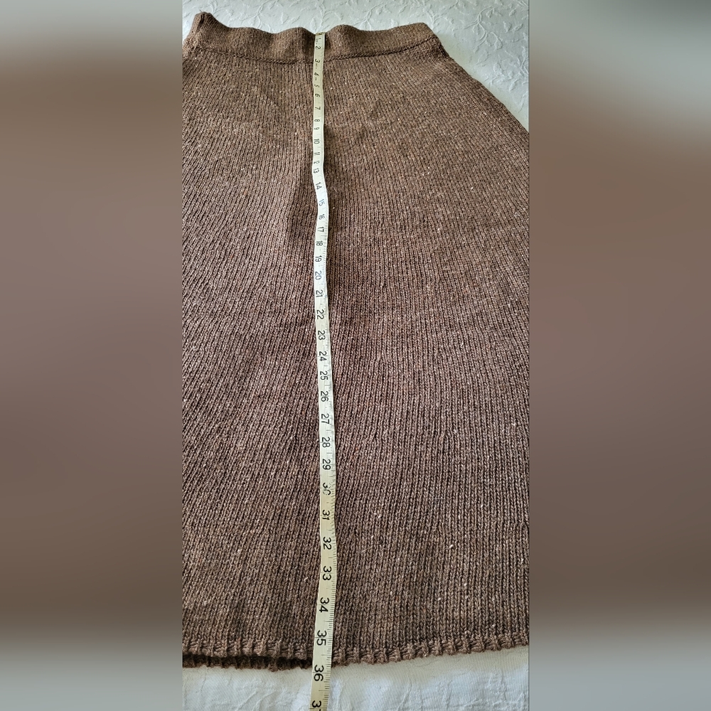 Zara Brown Knit Maxi Skirt - Picture 5 of 12